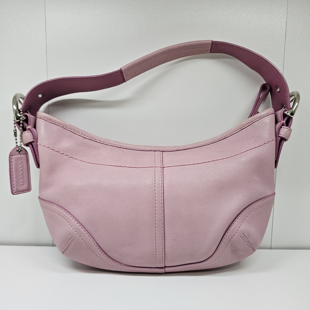 Coach Pink Leather Shoulder Bag